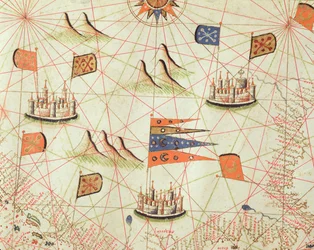 Die Küste von Tunesien und der Golf von Gabes, aus einem nautischen Atlas des Mittelmeers und des Nahen Ostens